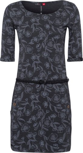 Ragwear Jerseyjurk TANYA FLOWER met sierknopen in natuurlijke hout-look (2-delig, Met een afneembare riem)