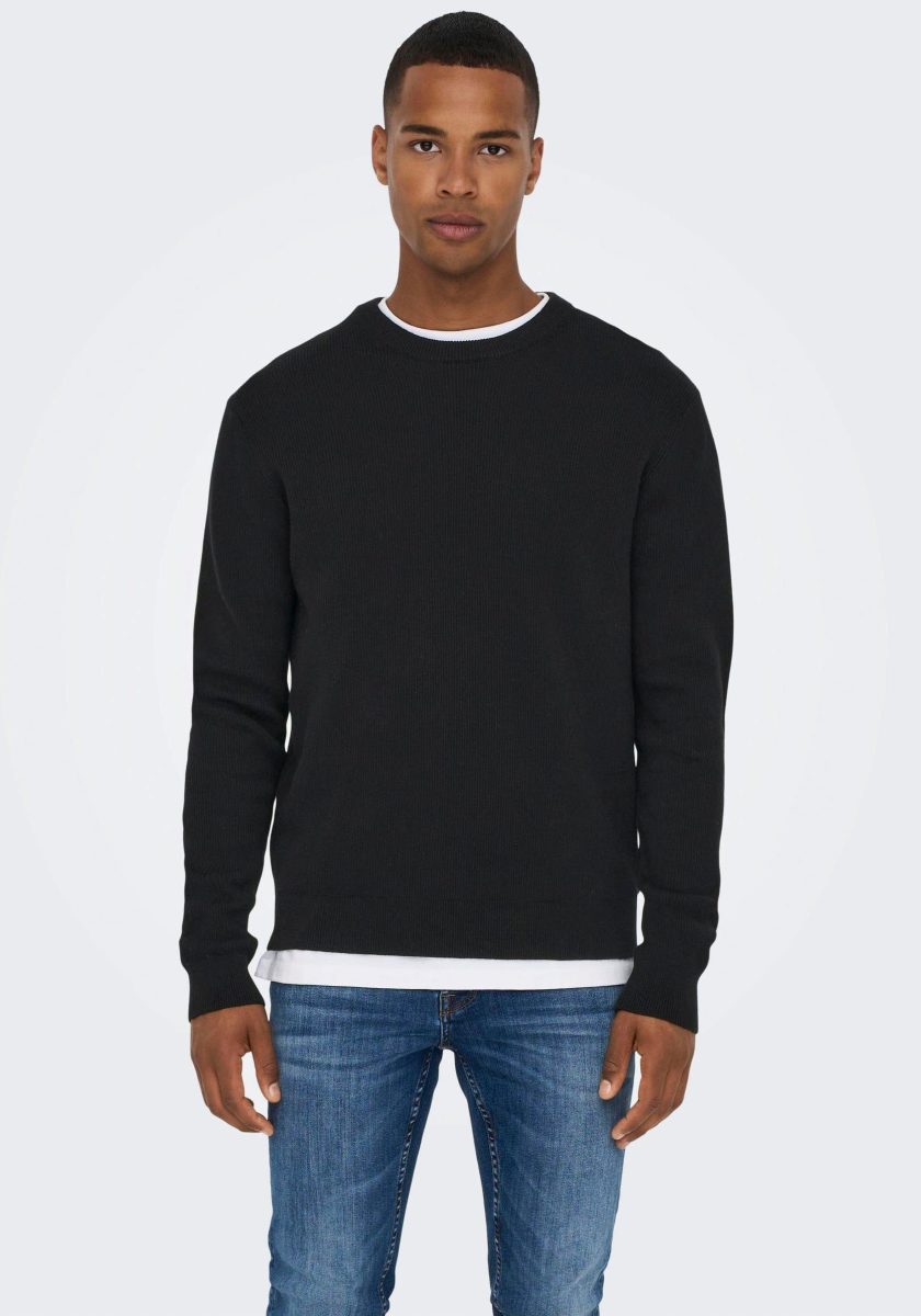 ONLY & SONS Gebreide trui met structuurmotief