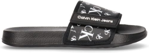 Calvin klein Badslippers met klittenbandtrensje