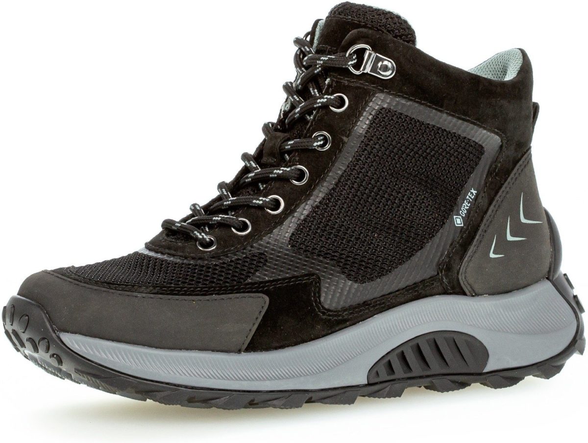 Gabor Rollingsoft Hoge veterschoenen in trekking-look