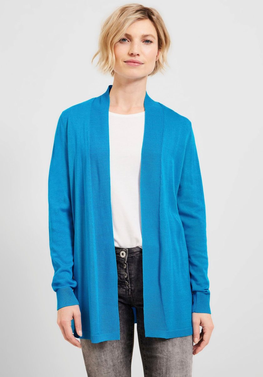 CECIL Cardigan met ribdetails