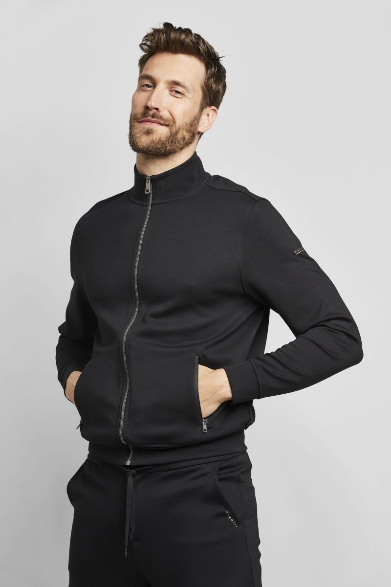 Bugatti Sweatvest met opstaande kraag