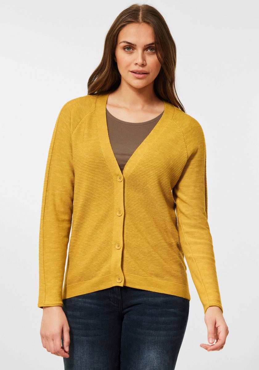 CECIL Cardigan gemêleerd breisel