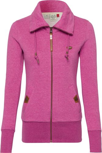 Ragwear Sweatvest RYLIE ZIP met hoge opstaande kraag in mêlee-look