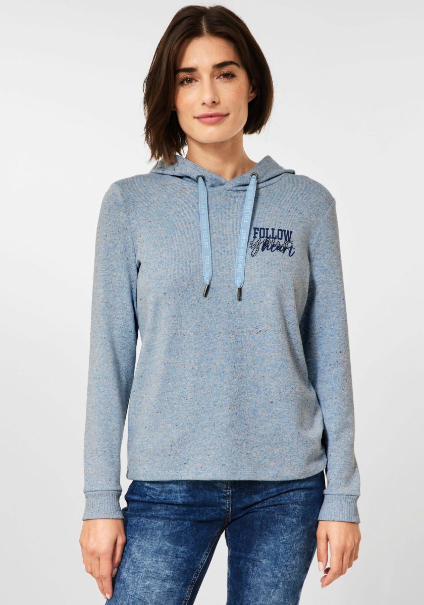 CECIL Hoodie met glinstersteentjes