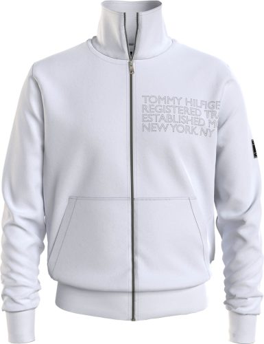 Tommy hilfiger Sweatshirt BADGED GRAPHIC ZIP THROUGH met grote steekzakken