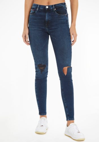 Tommy Jeans Skinny fit jeans Sylvia met geborduurde Tommy Jeans merklabel