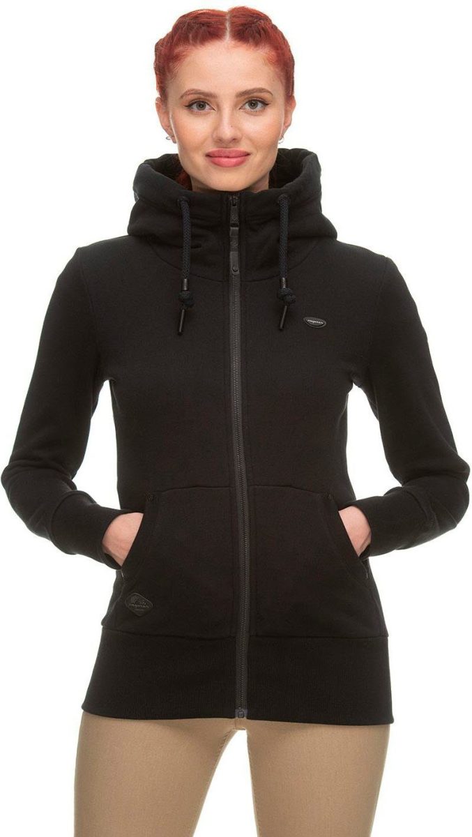 Ragwear Capuchonsweatvest NESKA ZIP met brede ribboorden