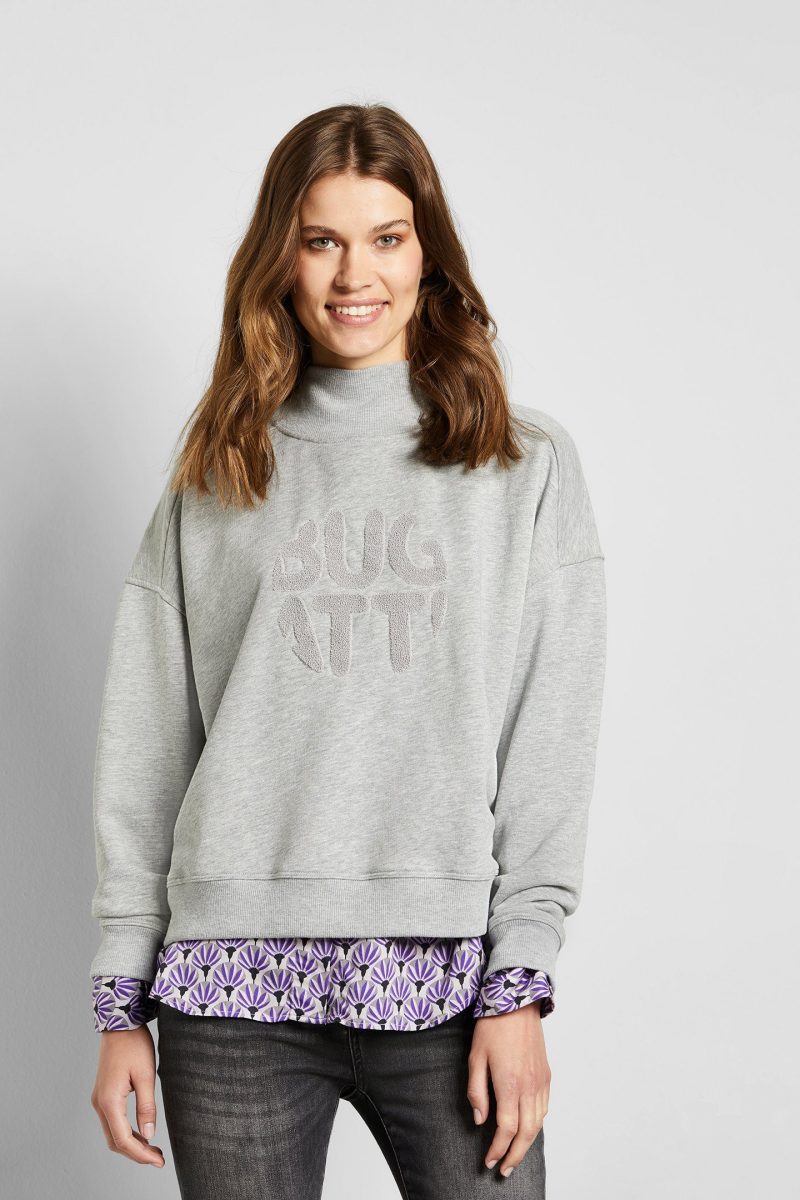 Bugatti Sweatshirt met col