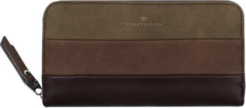 Tom tailor Portemonnee ELLEN Long zip wallet in modieus streepdessin