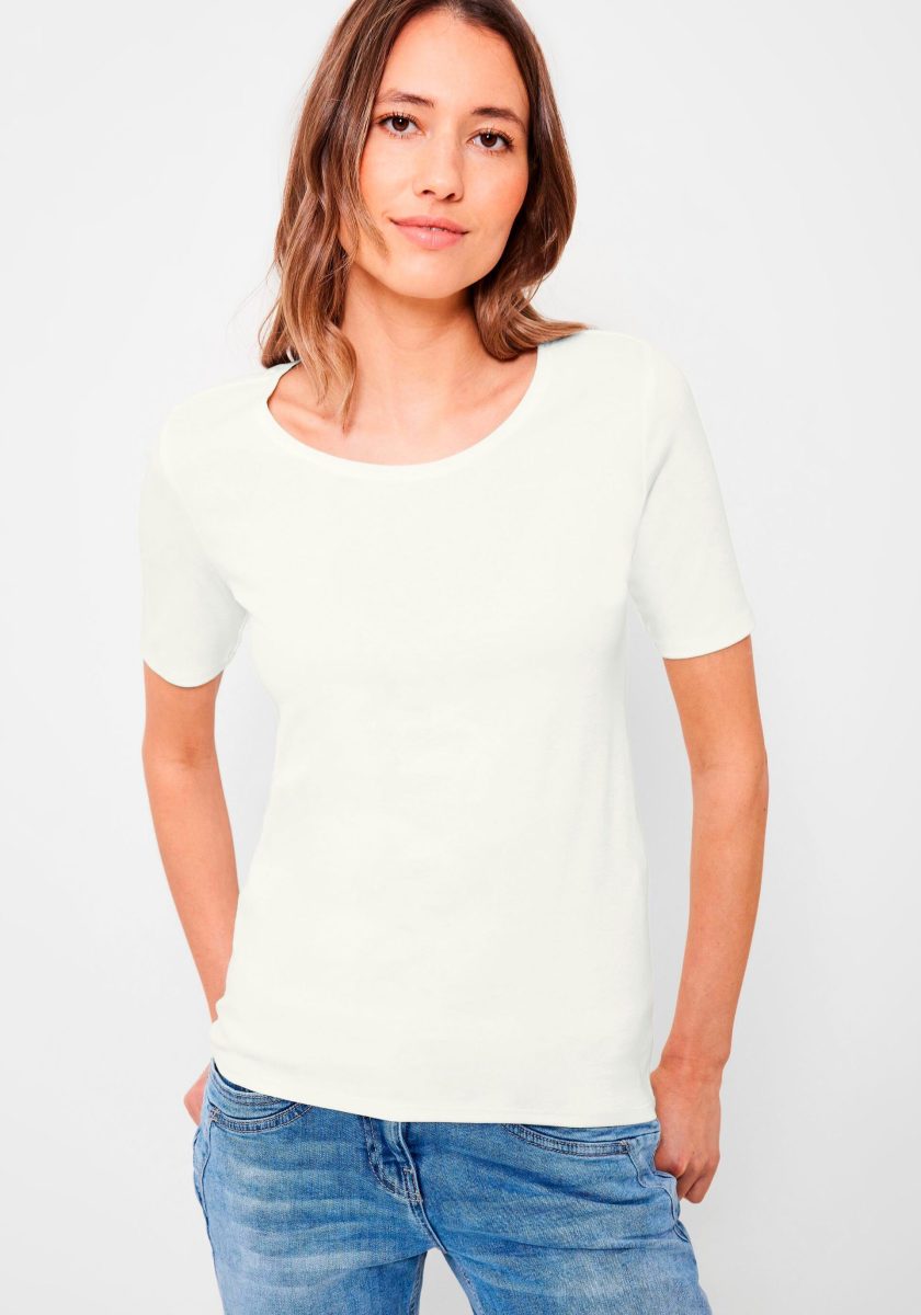 CECIL T-shirt met een ronde hals