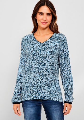 CECIL Gedessineerde blouse met abstracte all-over print