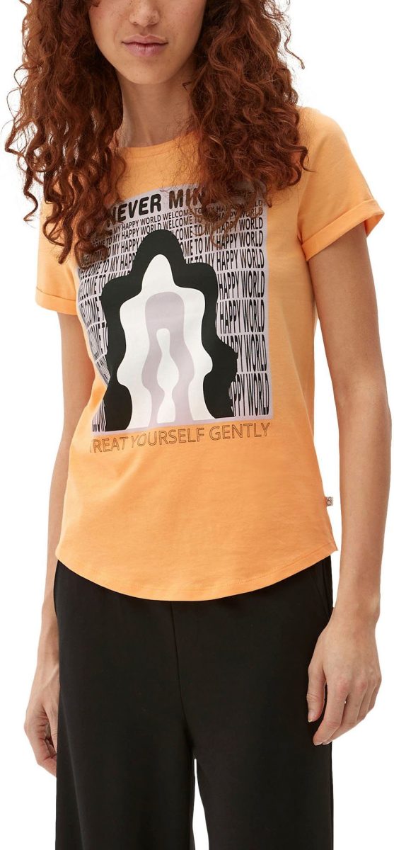 Q/S designed by T-shirt met een ronde hals
