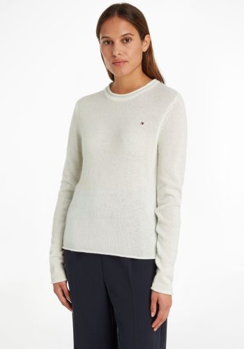 Tommy hilfiger Gebreide trui SOFT WOOL C-NK SWEATER met Tommy hilfiger merklabel