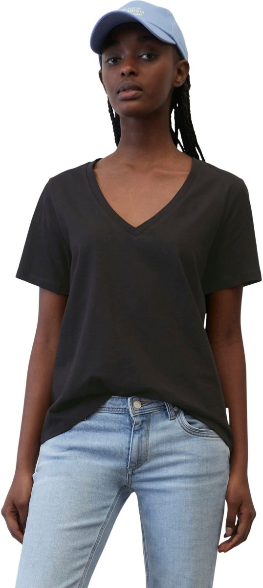 Marc O'Polo DENIM T-shirt met diepe v-hals