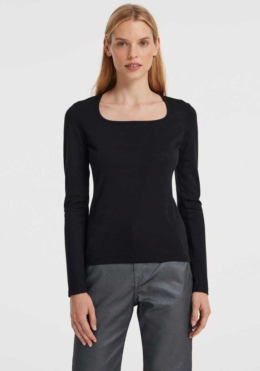OPUS Shirt met lange mouwen in een eenvoudig ontwerp