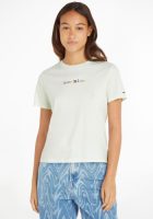 Tommy Jeans T-shirt met logo groen