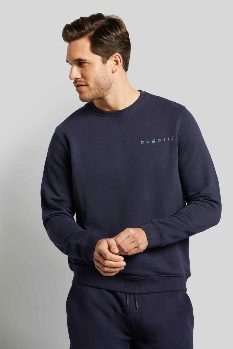 Bugatti Sweatshirt met ronde hals
