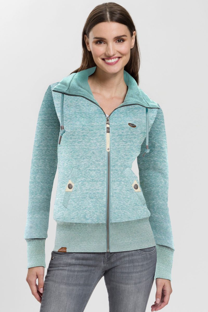 Ragwear Sweatvest RYLIE met extra brede boorden