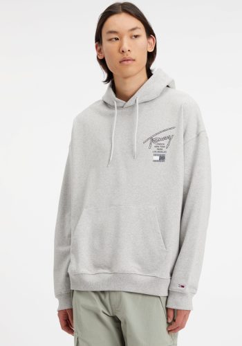 Tommy Jeans Hoodie TJM OVZ AOP BACK HOODIE met logoprint op de rug