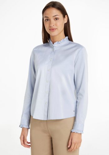 Tommy hilfiger Blouse met lange mouwen met gegolfde kraag