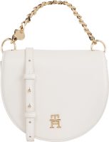 Tommy hilfiger Schoudertas TH CHIC SADDLE BAG met modieuze kettingdetails