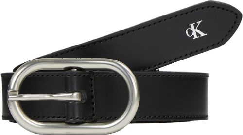 Calvin klein Leren riem met ovale gesp