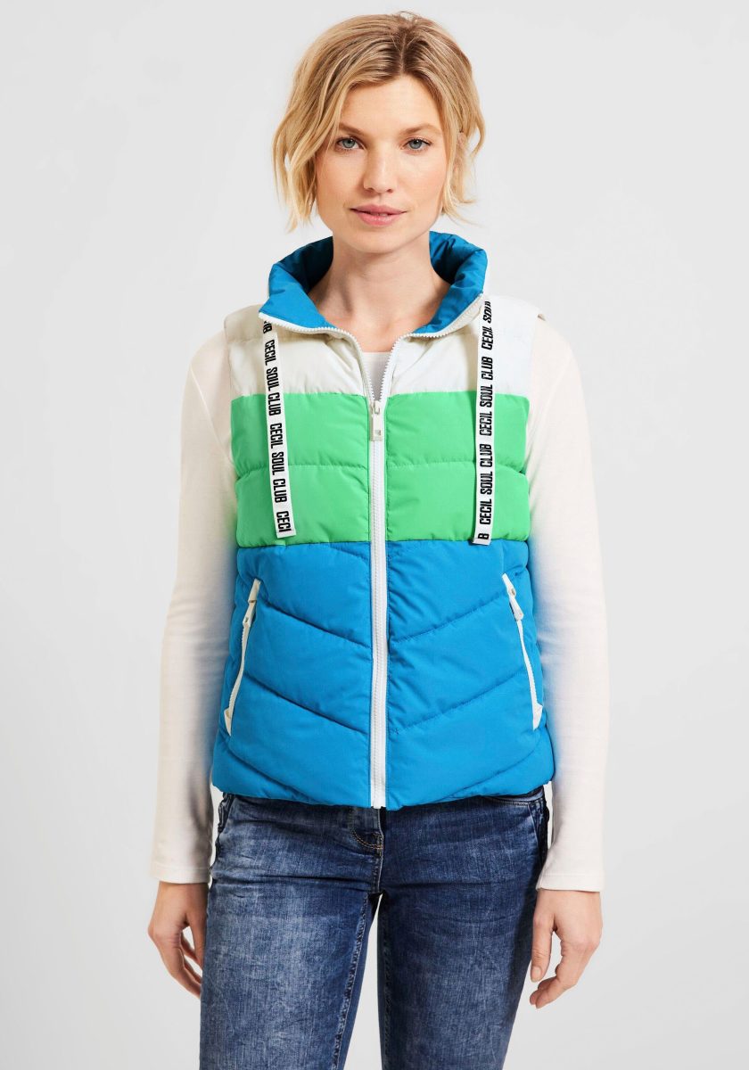 CECIL Bodywarmer in colourblocking-look