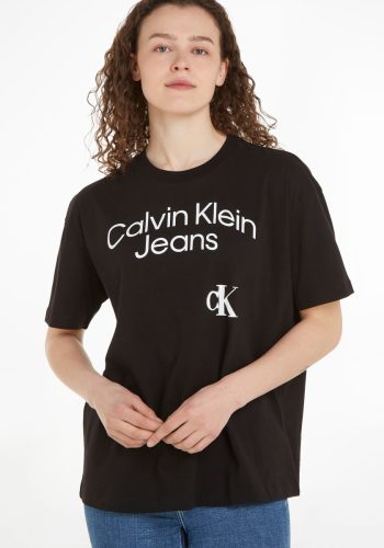 Calvin klein T-shirt met groot logo-opschrift