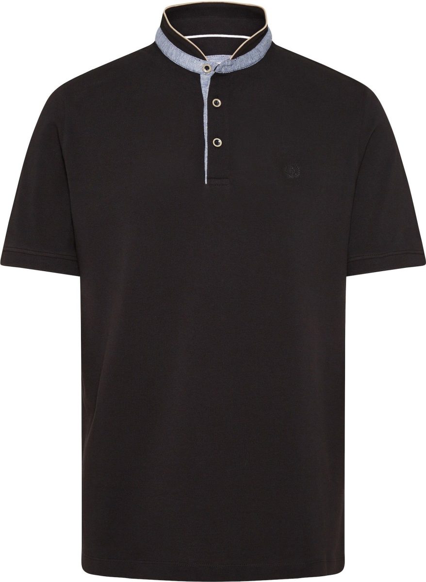 Bugatti Shirt met staande kraag met moderne opstaande kraag