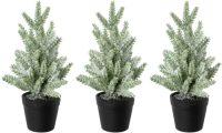 Creativ green Kunstkerstboom Kerstversiering, kunstmatige kerstboom, dennenboom met kunstmatige sneeuw bedekt (3 stuks)