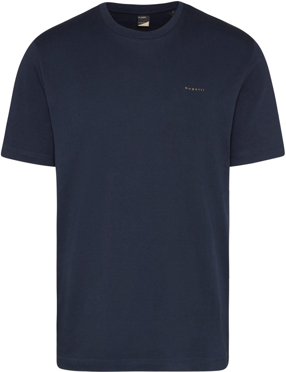 Bugatti Shirt met korte mouwen met geborduurd logo