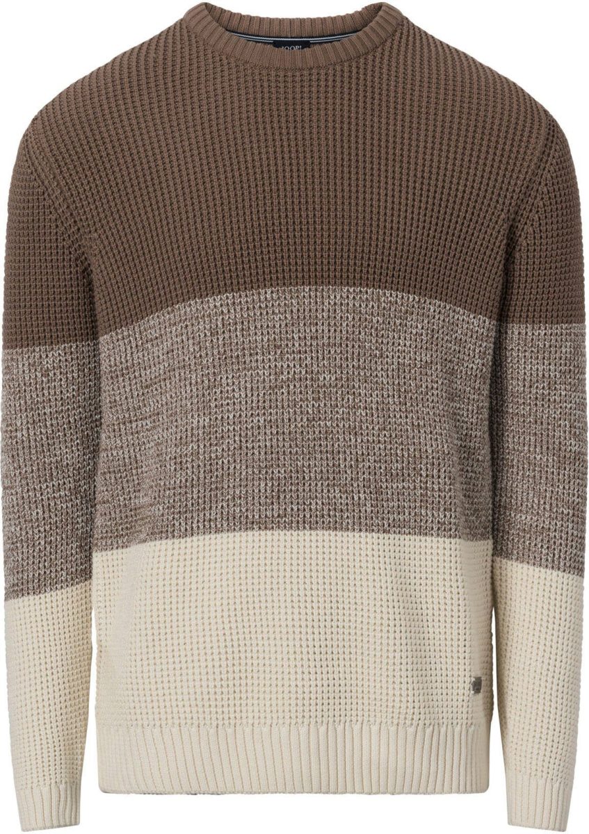 Joop Jeans Gebreide trui Arvin in colourblocking-design