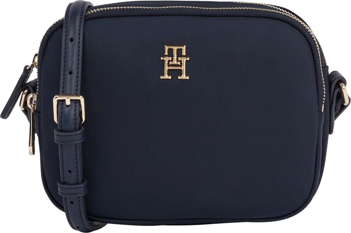 Tommy hilfiger Schoudertas POPPY CROSSOVER met goudkleurige details