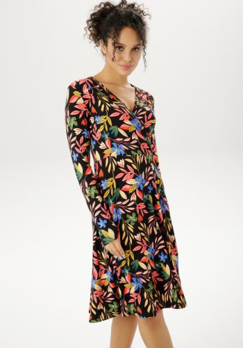 Aniston CASUAL Jerseyjurk in wikkel-look - nieuwe collectie