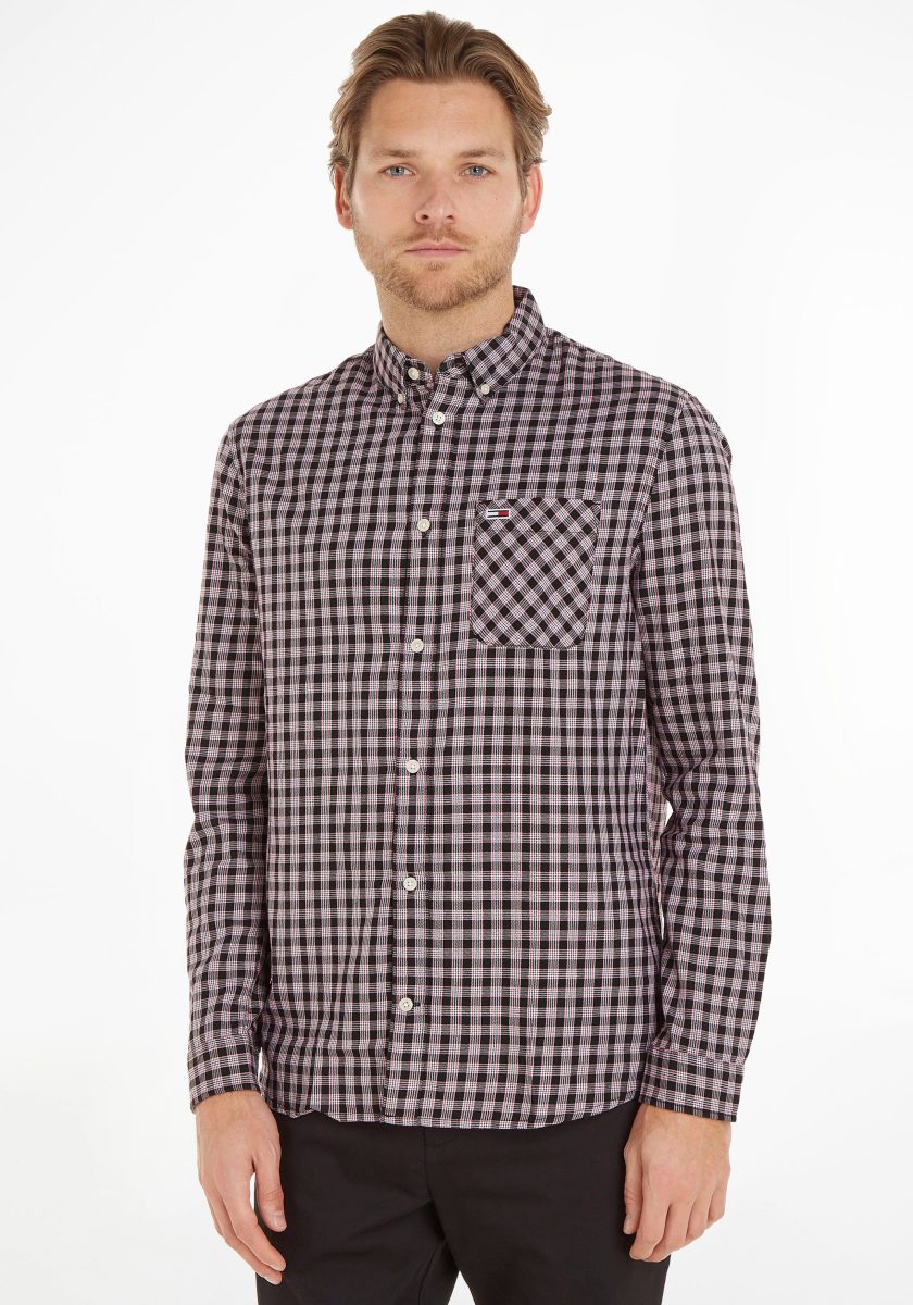 Tommy Jeans Geruit overhemd TJM ESSENTIAL CHECK SHIRT met ruitprint
