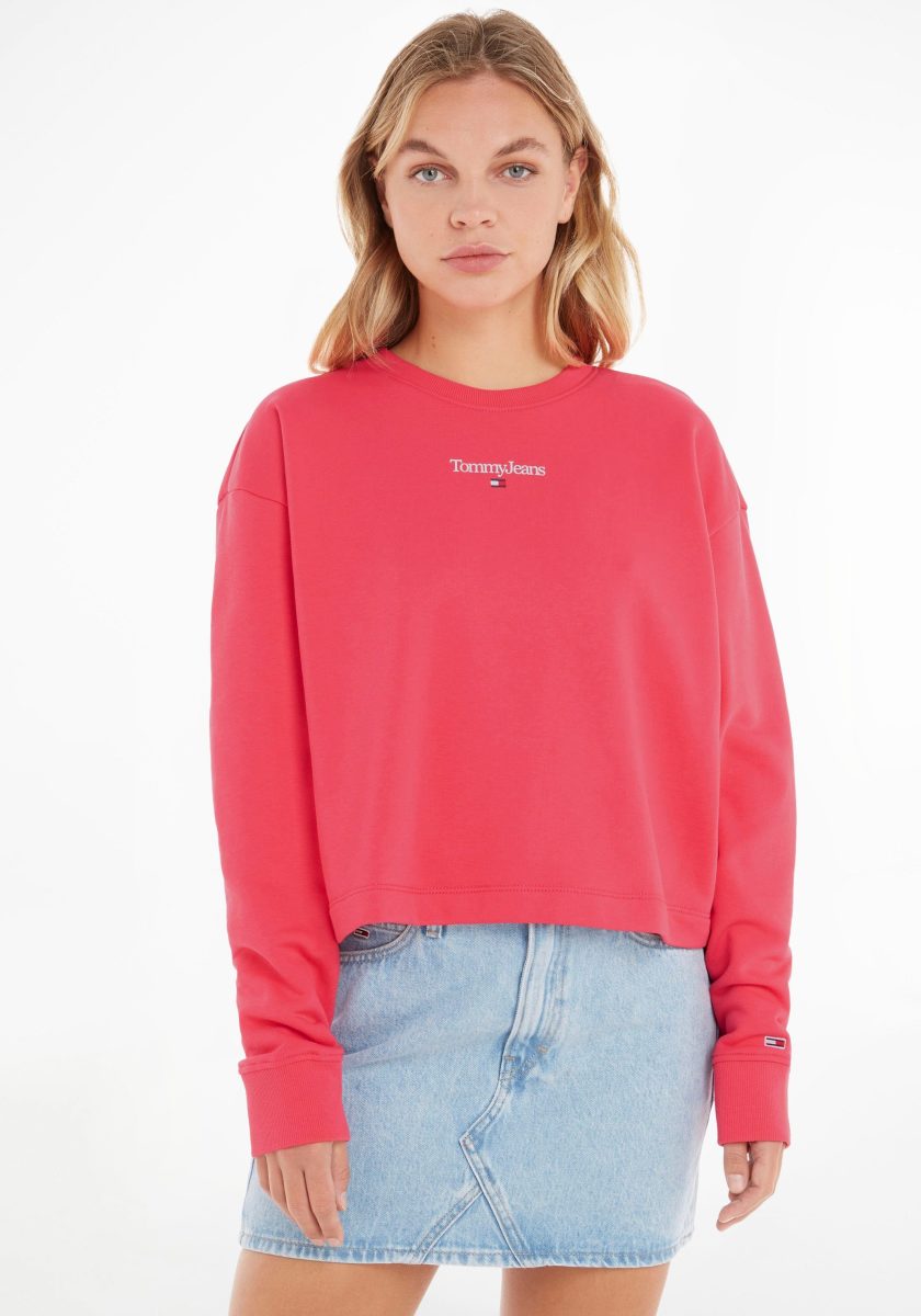 Tommy Jeans Sweatshirt TJW BXY ESSENTIAL LOGO 3 CREW met Tommy Jeans logo-opschrift