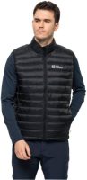 Jack Wolfskin Donzen bodywarmer met logoprint op borsthoogte