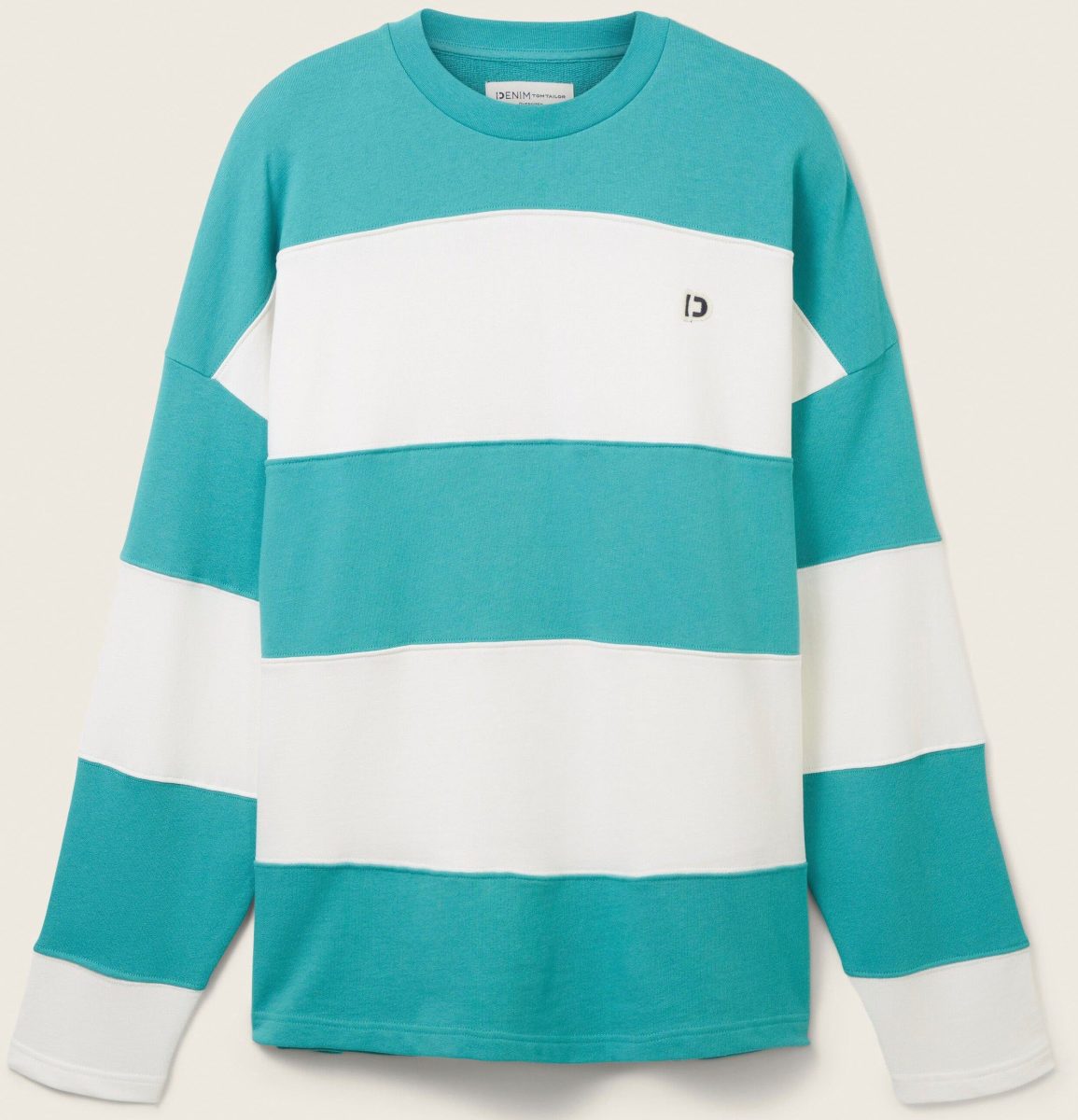 Tom Tailor Denim Sweatshirt in blokstrepen-design