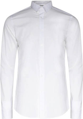WE Fashion long slim fit overhemd wit