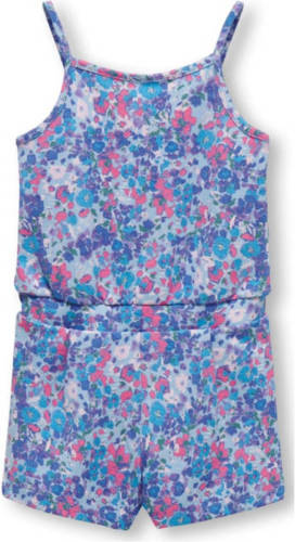 KIDS Only MINI jumpsuit KMGPAIGE met all over print blauw/roze