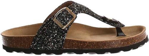 Kipling teenslipper zwart/goud