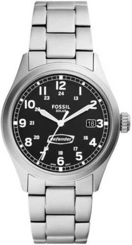 Fossil horloge FS5973 Defender zilverkleurig