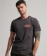 Superdry oversized T-shirt met printopdruk carbon grey