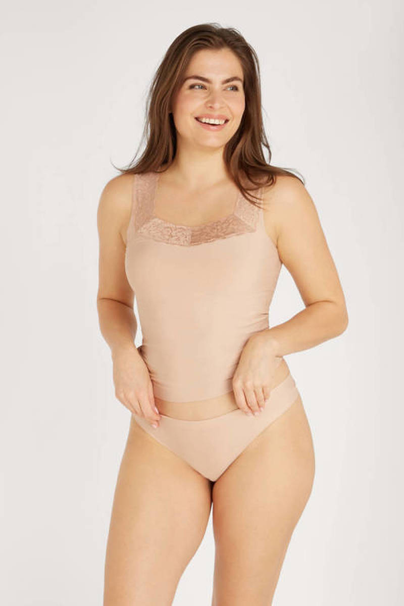 Ten Cate Secrets naadloze string middenbeige