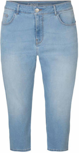 Miss Etam Plus high waist skinny capri jeans Jackie light blue