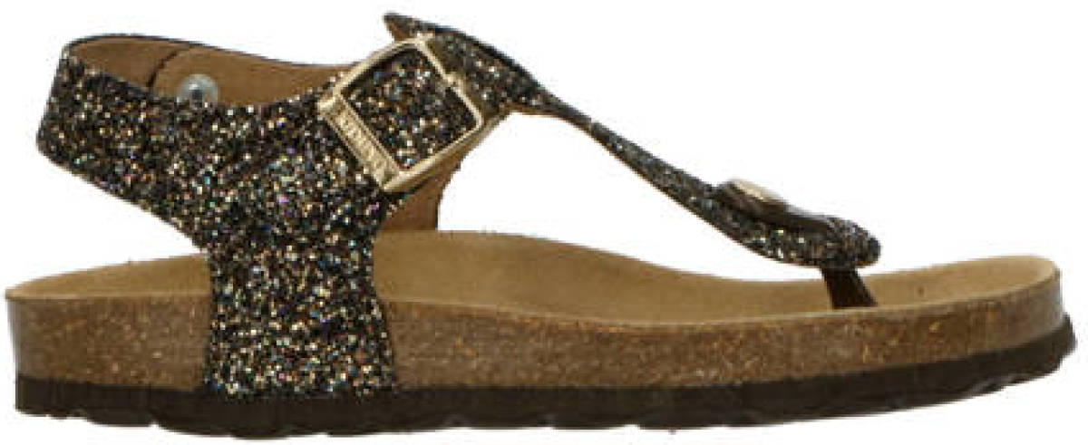 Kipling sandalen zwart/goud