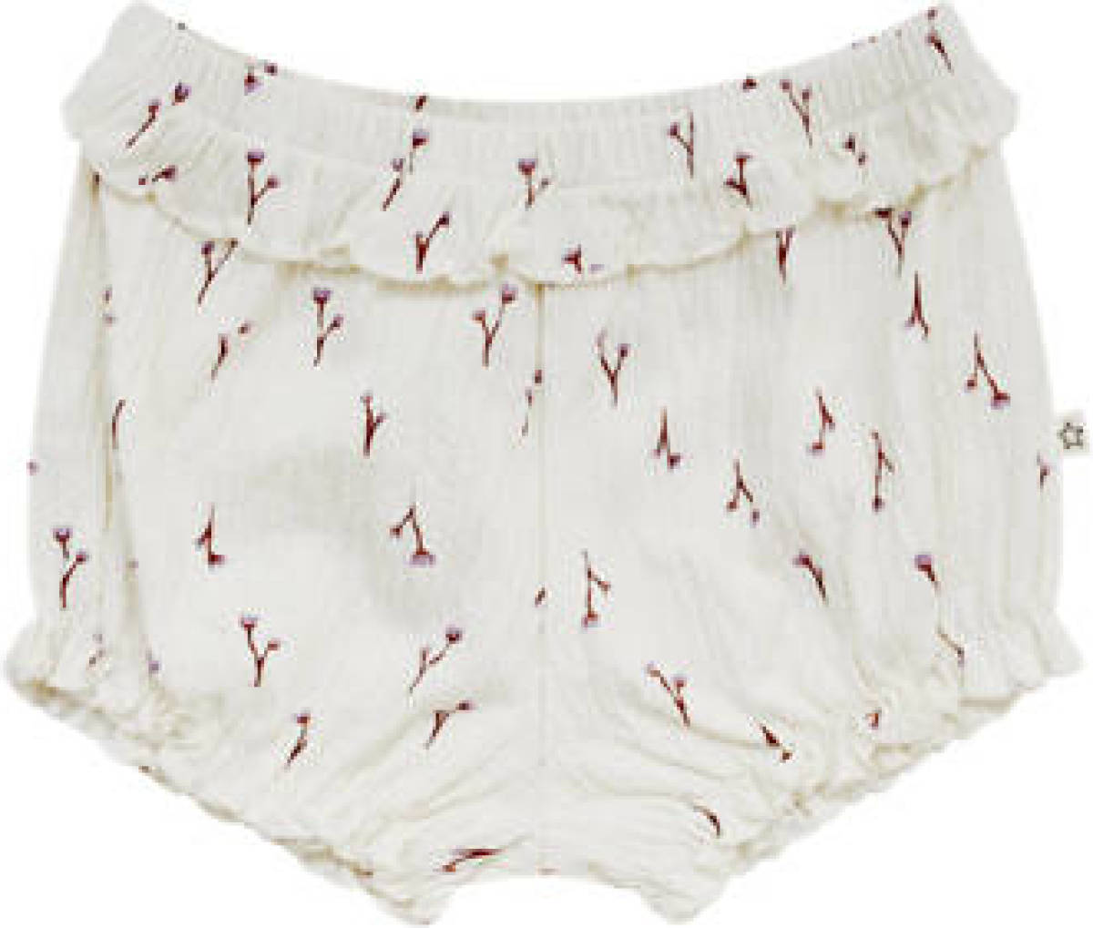Your Wishes baby short met all over print ecru