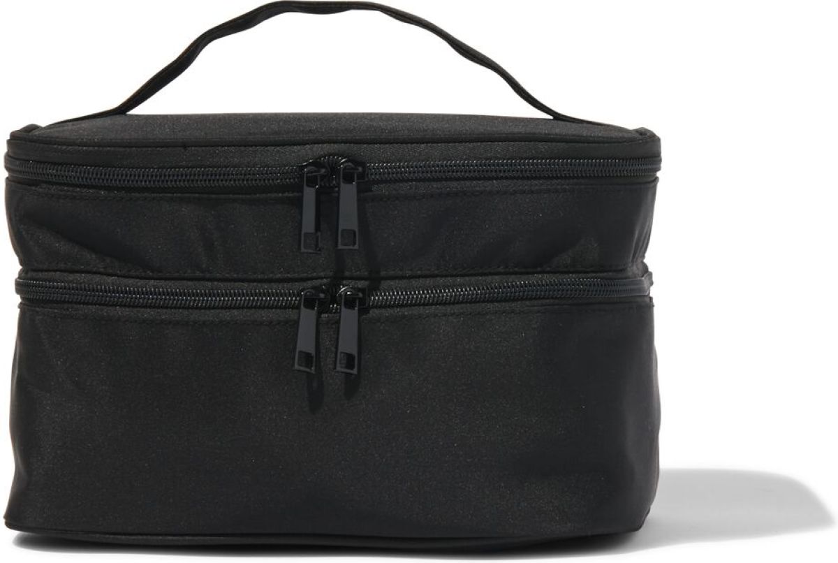 HEMA Beautycase Met Organiser Zwart 17x25x15