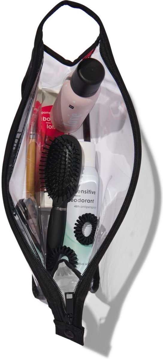 HEMA Toilettas Transparant 8x30x20